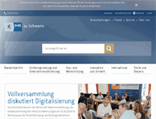 Tablet Screenshot of ihkzuschwerin.de